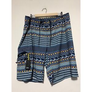 Columbia Men Size 38 Multi Color Performance Fishing Boardshorts Bottle Opener